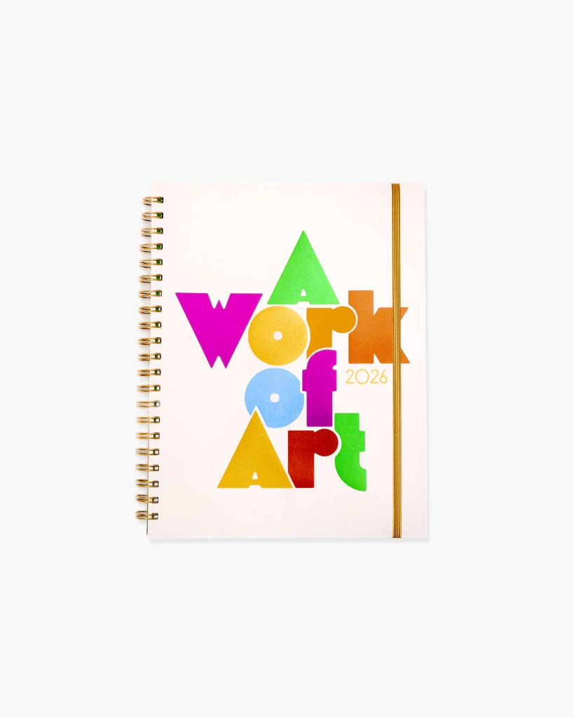 12-Month Soft Cover Planner Large 2026 - A Work Of Art [PRE ORDER]