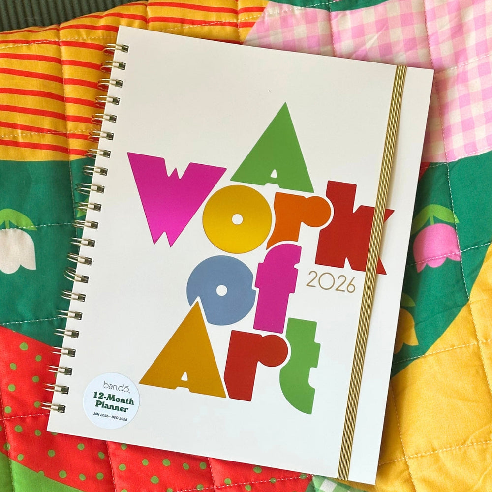 12-Month Soft Cover Planner Large 2026 - A Work Of Art [PRE ORDER]