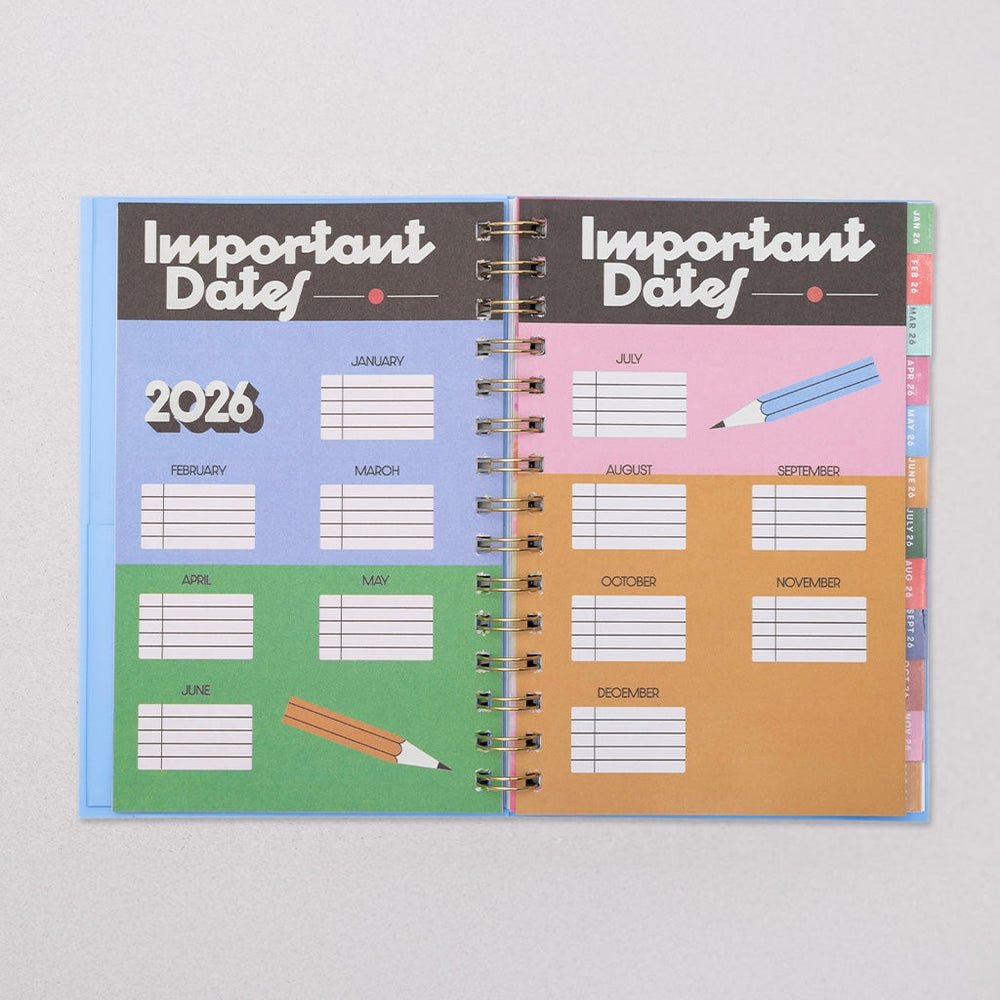 
                      
                        12-Month Soft Cover Planner Medium 2026 - Let's Have Some Fun [PRE ORDER]
                      
                    