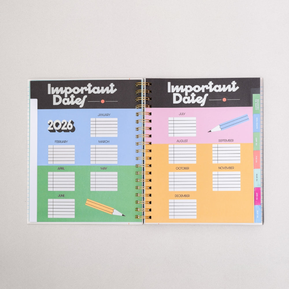 
                      
                        12-Month Annual Planner Medium 2026 - Green Plaid [PRE ORDER]
                      
                    