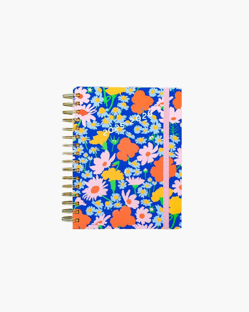 17-Month Planner [2025/2026] Medium - Blue Floral [PRE ORDER]