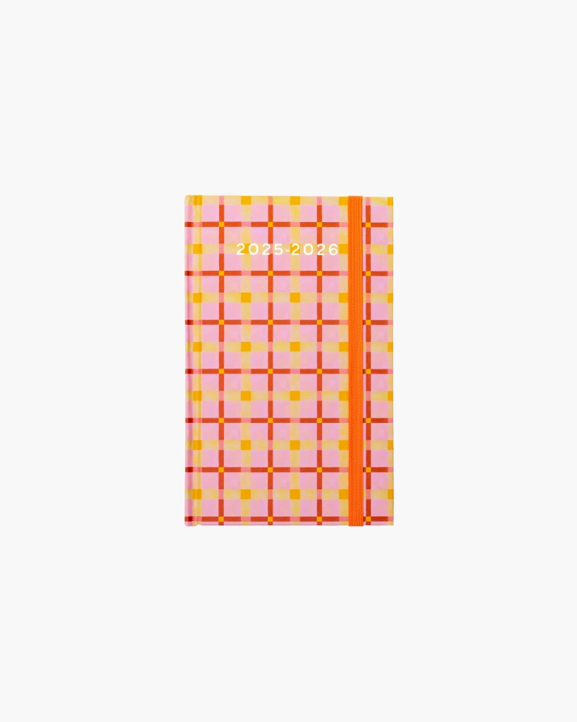 17-Month Planner [2025/2026] Classic - Pink Plaid [PRE ORDER]