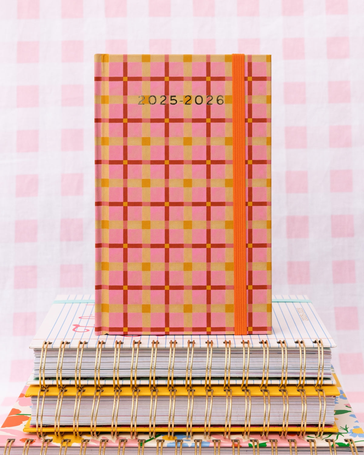 17-Month Planner [2025/2026] Classic - Pink Plaid [PRE ORDER]