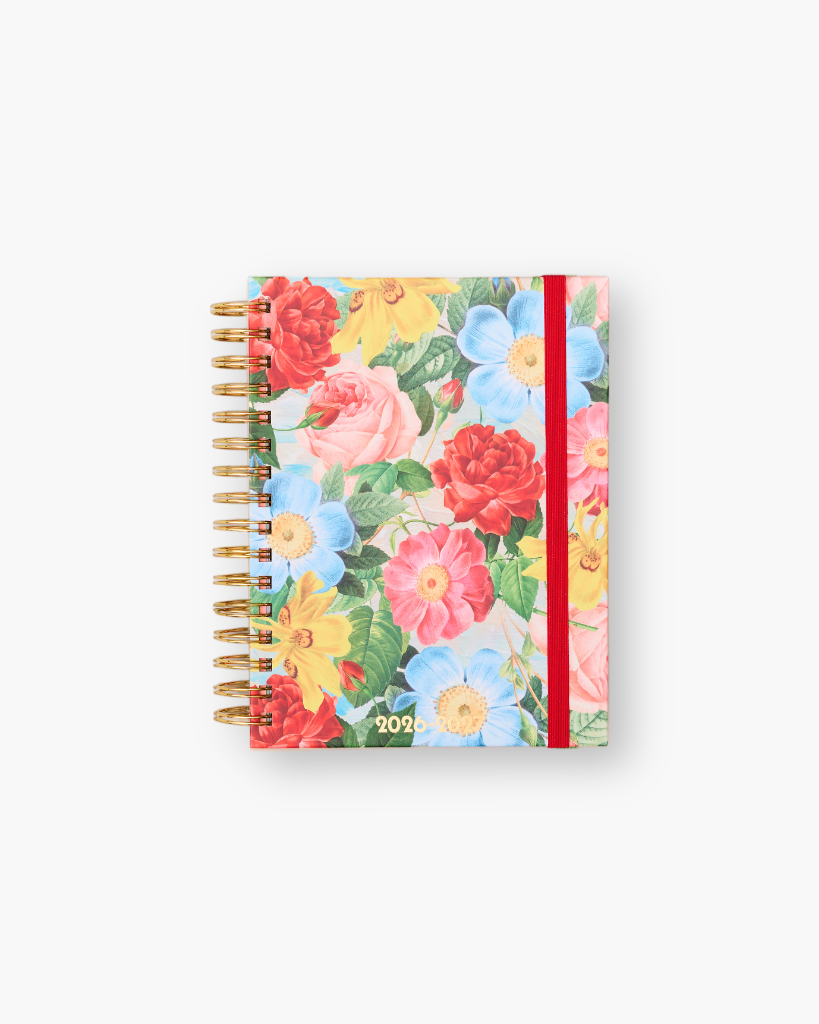 17-Month Planner [2026/2027] Medium - Oil Paint Floral [PRE ORDER]