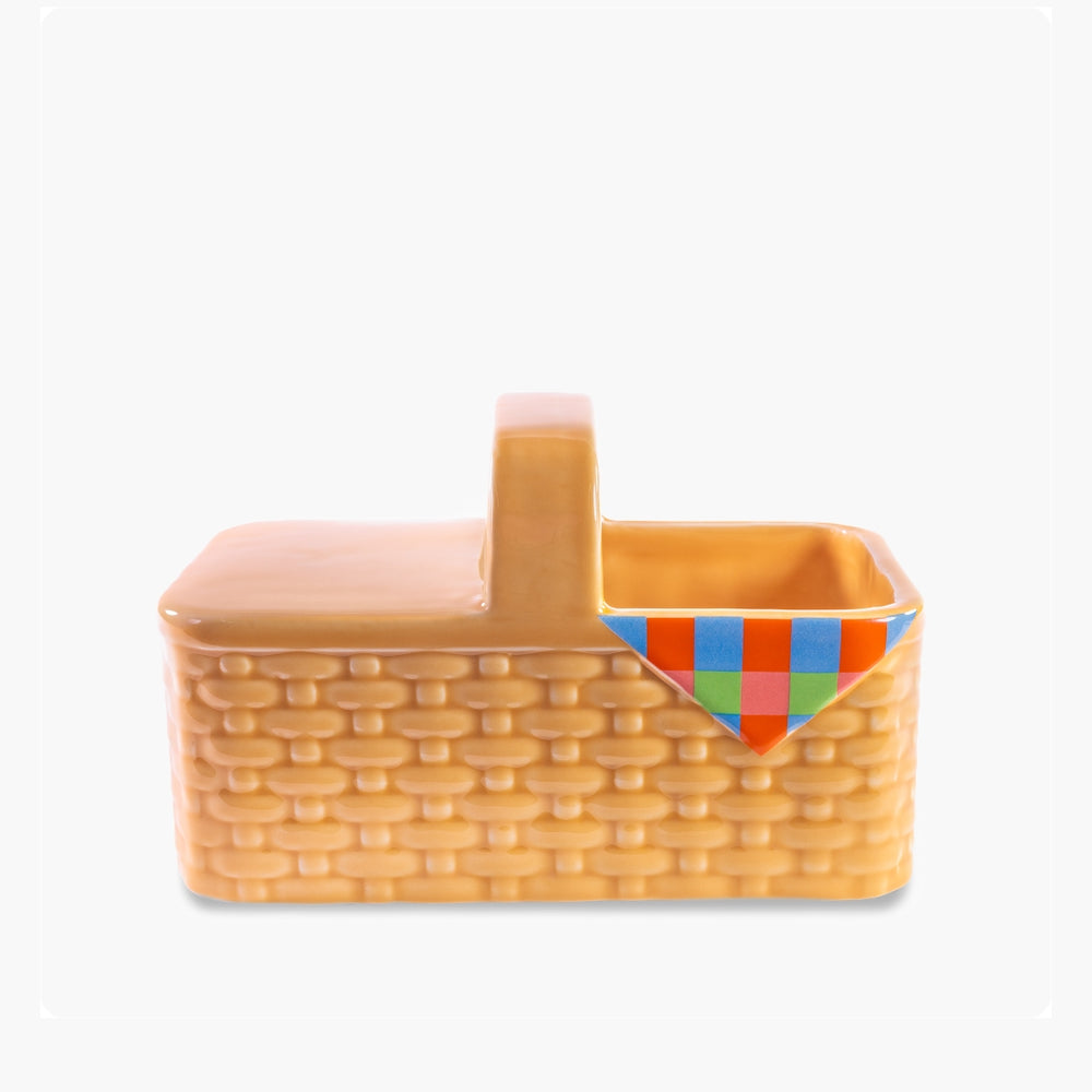 Ceramic Planter - Picnic Basket