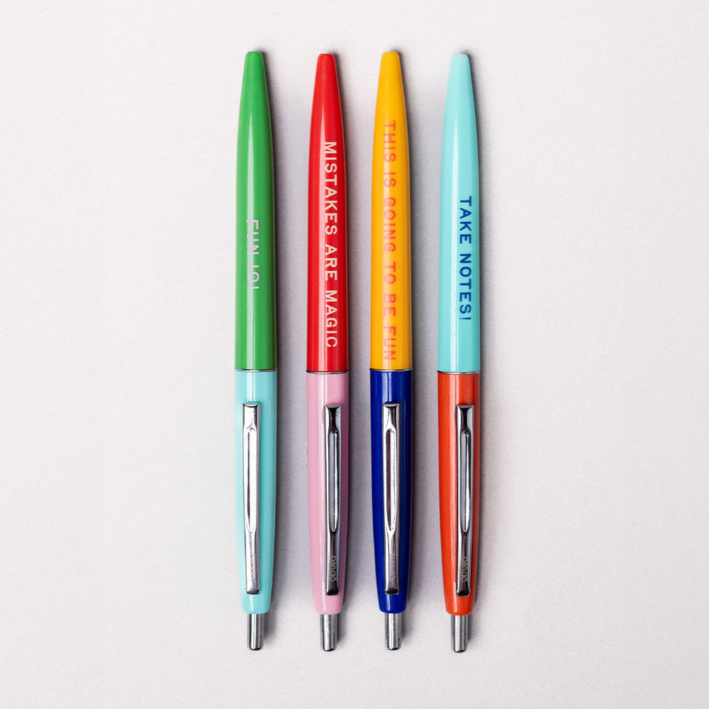 Retro Pen Set - This Is Going To Be Fun