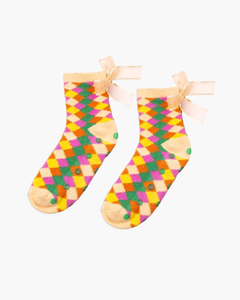 Cozy Grip Socks - Checkered [PRE ORDER]