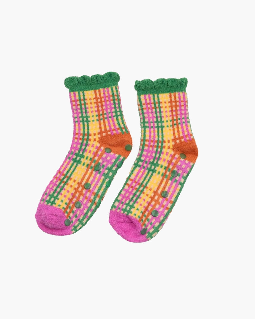 Cozy Grip Socks - Colorful Grid [PRE ORDER]