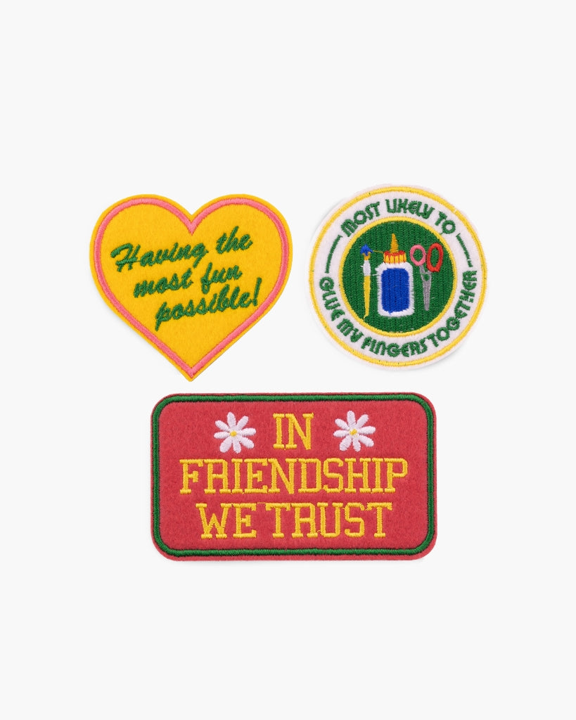 Embroidered Sticker Patches - In Friendship We Trust [PRE ORDER]