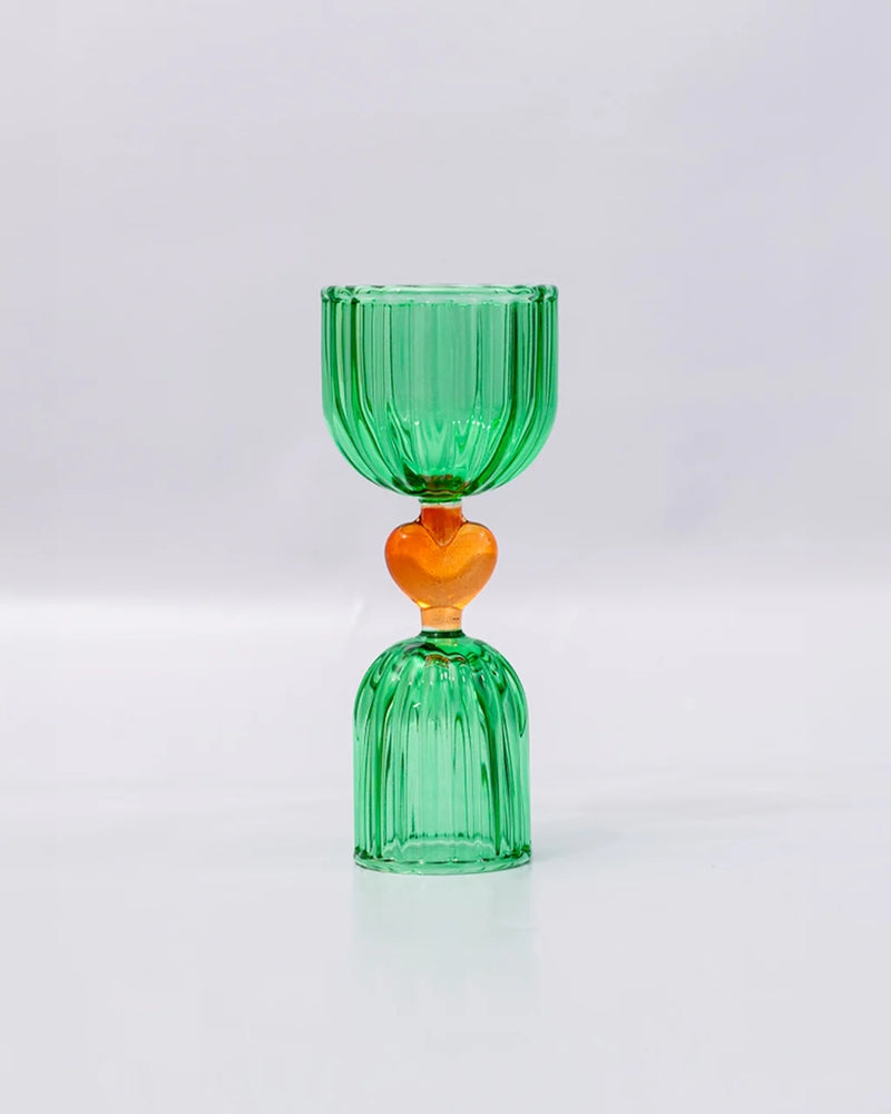 Double Shot Glass Tipsy Turvy - Green & Yellow [PRE ORDER]