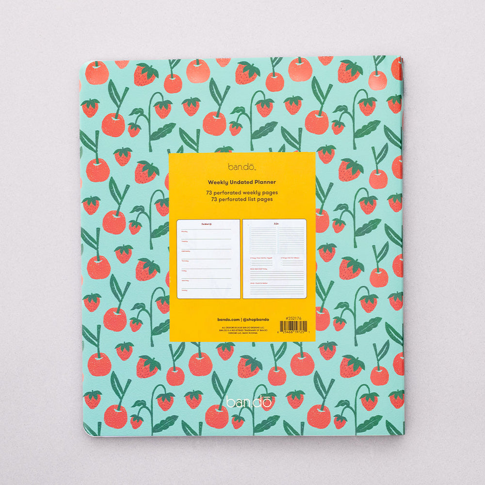 
                      
                        Weekly Undated Planner - Cherries & Strawberries [PRE ORDER]
                      
                    