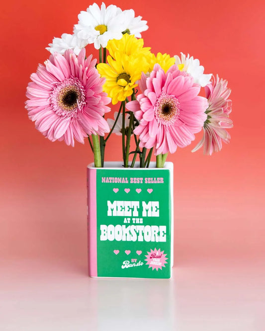 Flower Vase - Meet Me At The Bookstore