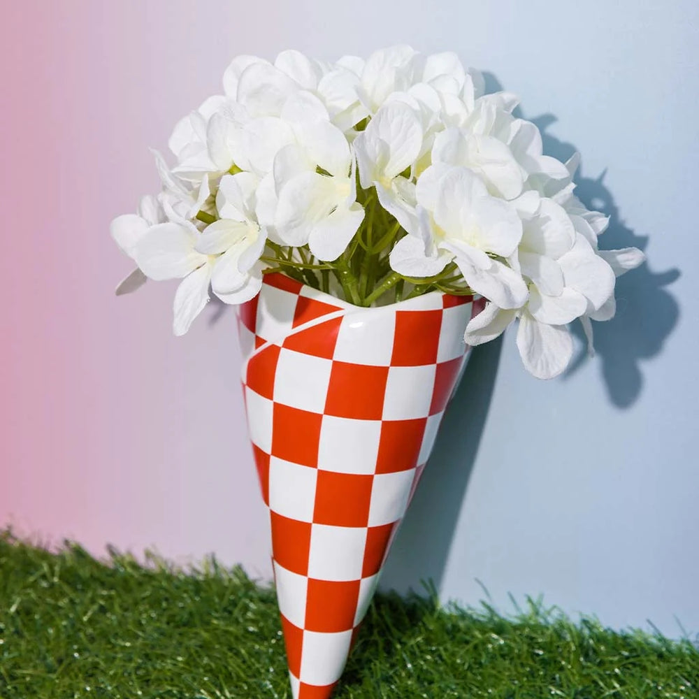 
                      
                        Flower Vase - Checkered Bag
                      
                    