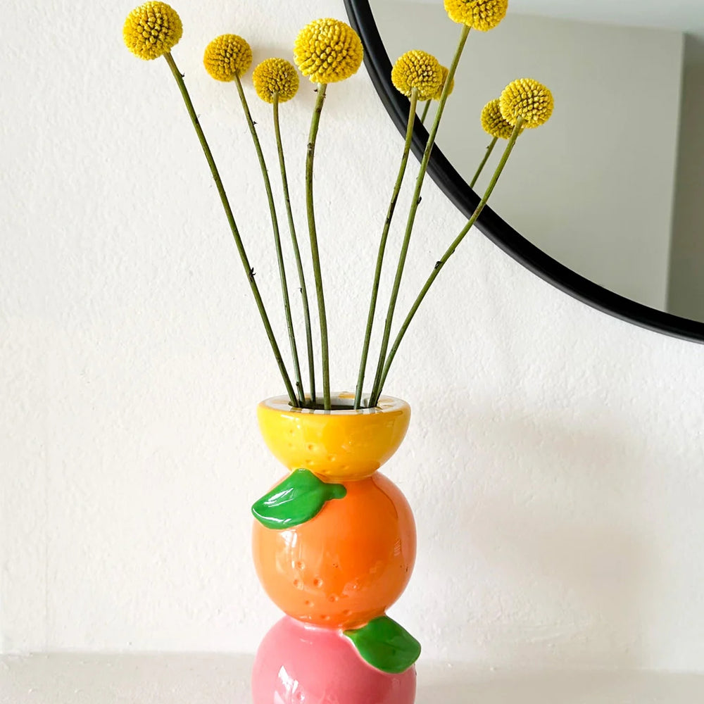 
                      
                        Flower Vase - Stacked Citrus
                      
                    