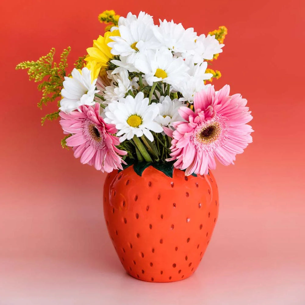 Flower Vase - Strawberry Field