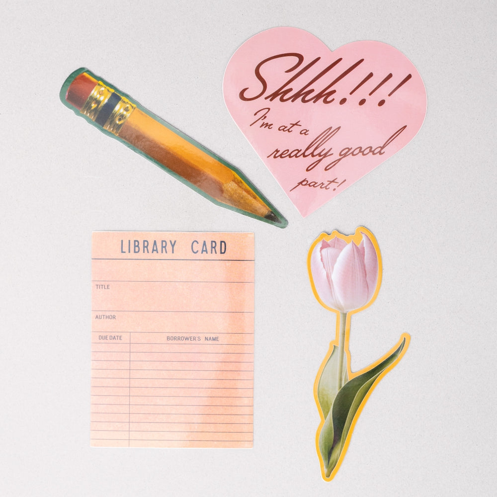 Stick With It! Big Vinyl Stickers - I Love Reading [PRE ORDER]