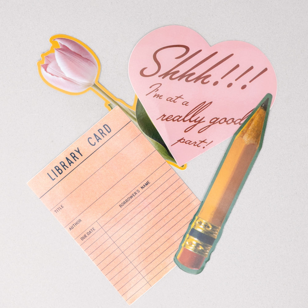 Stick With It! Big Vinyl Stickers - I Love Reading [PRE ORDER]