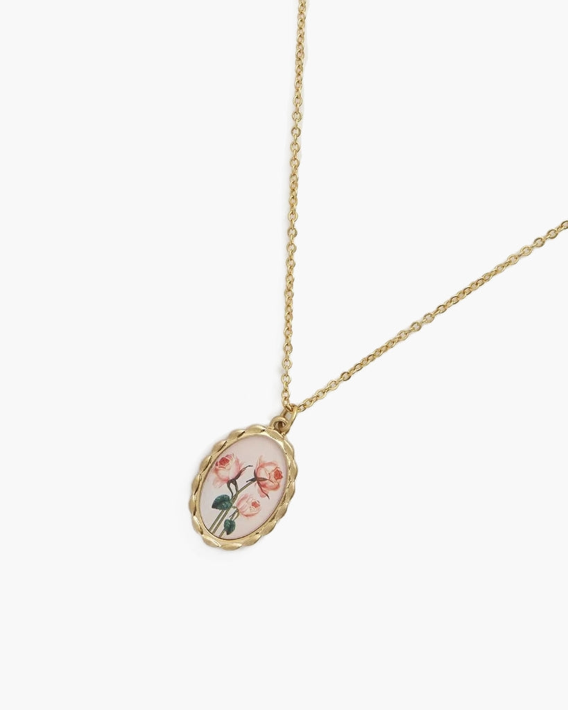 Necklace - Framed Roses [PRE ORDER]