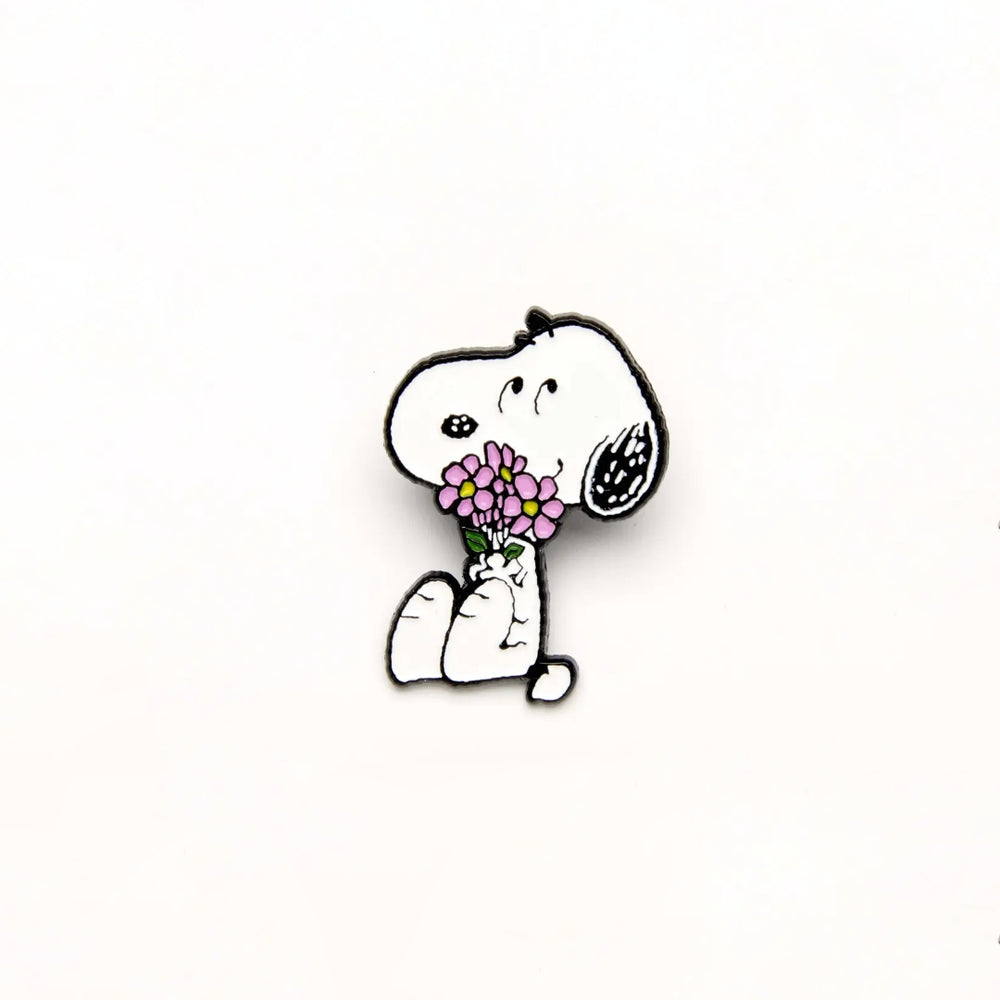 Peanuts Enamel Pin - Flowers