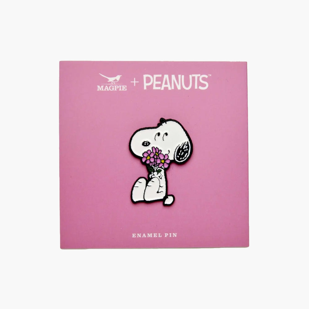 Peanuts Enamel Pin - Flowers