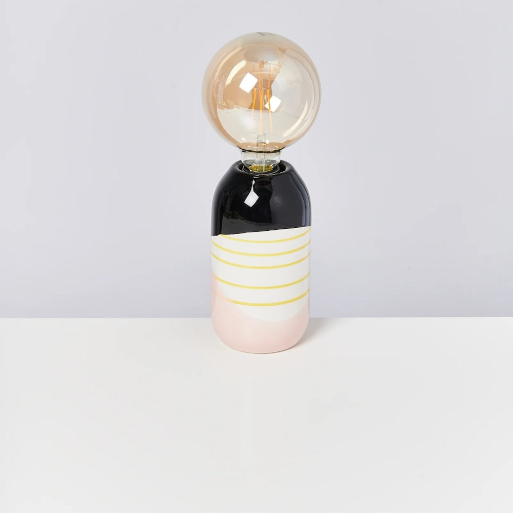 Farol Lamp - Black Rose Yellow Striped [PRE ORDER]