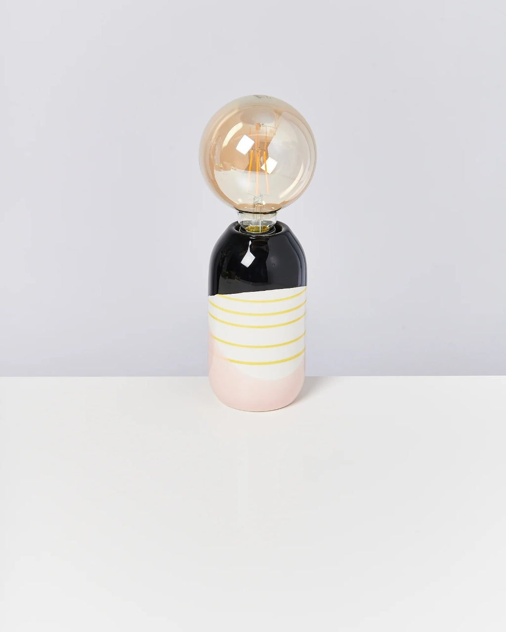 Farol Lamp - Black Rose Yellow Striped [PRE ORDER]