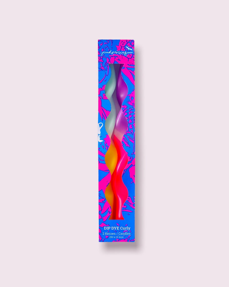 Dip Dye Curly Candle - Miami Blue [PRE ORDER]