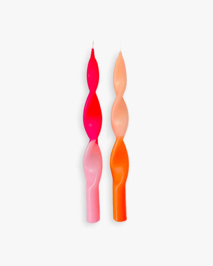 Dip Dye Curly Candle - Miami Pink [PRE ORDER]