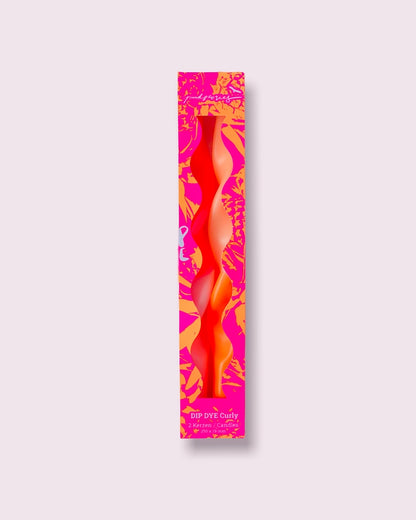 Dip Dye Curly Candle - Miami Pink [PRE ORDER]