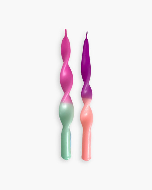 Dip Dye Curly Candle - Miami Purple [PRE ORDER]