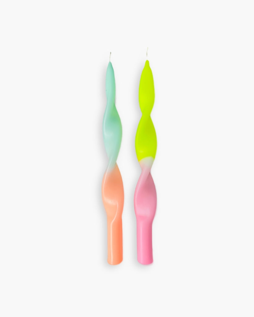 Dip Dye Curly Candle - Miami Yellow [PRE ORDER]