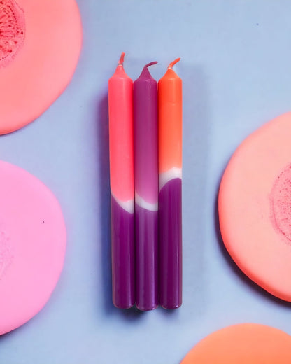 Dip Dye Glossy Candle - Xenon [PRE ORDER]