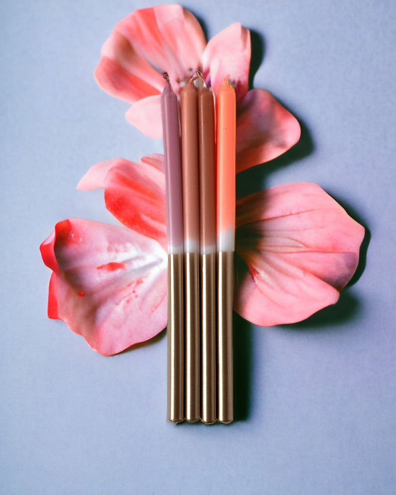 Dip Dye Skinny Candle - Copper Metallic Amusement [PRE ORDER]