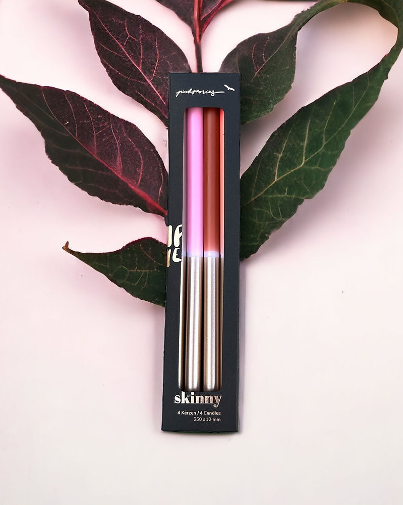 
                      
                        Dip Dye Skinny Candle - Copper Metallic Amusement [PRE ORDER]
                      
                    