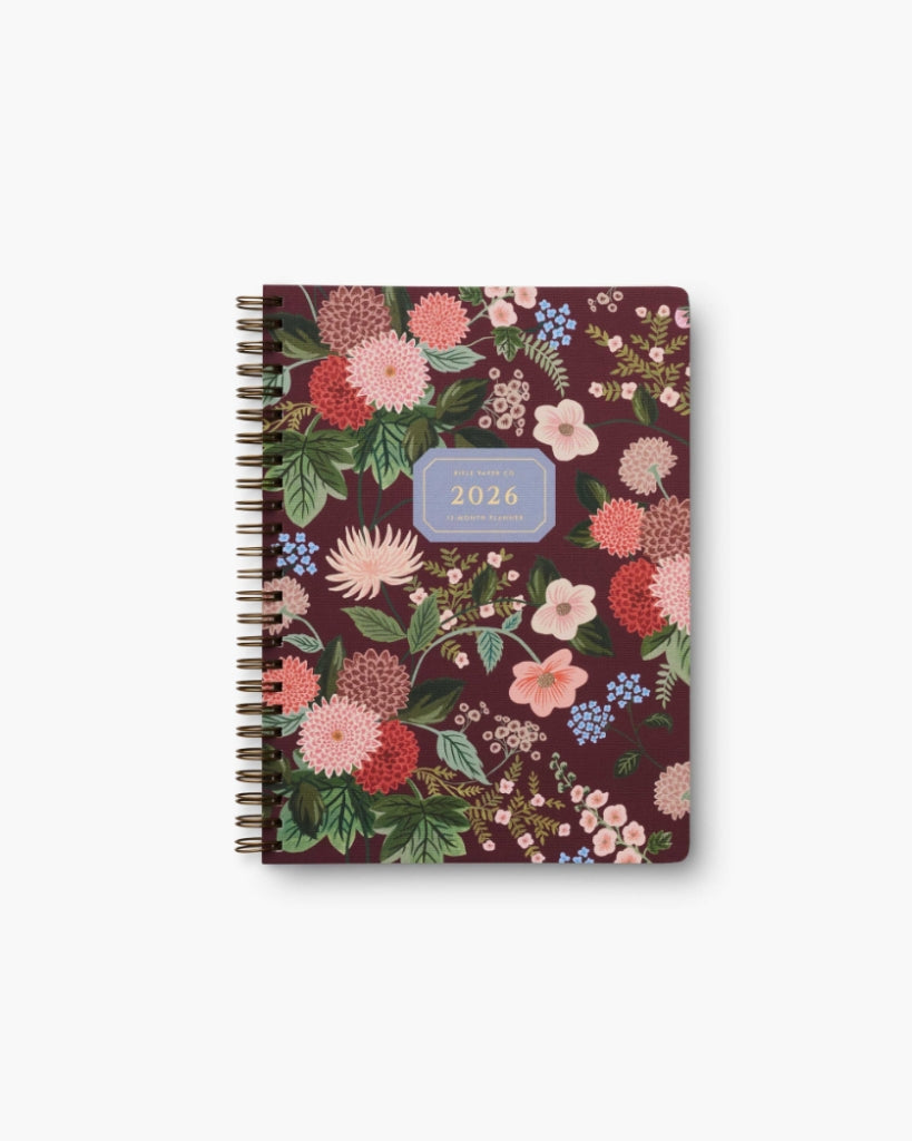 12-Month Softcover Spiral Planner 2026 - Dahlia