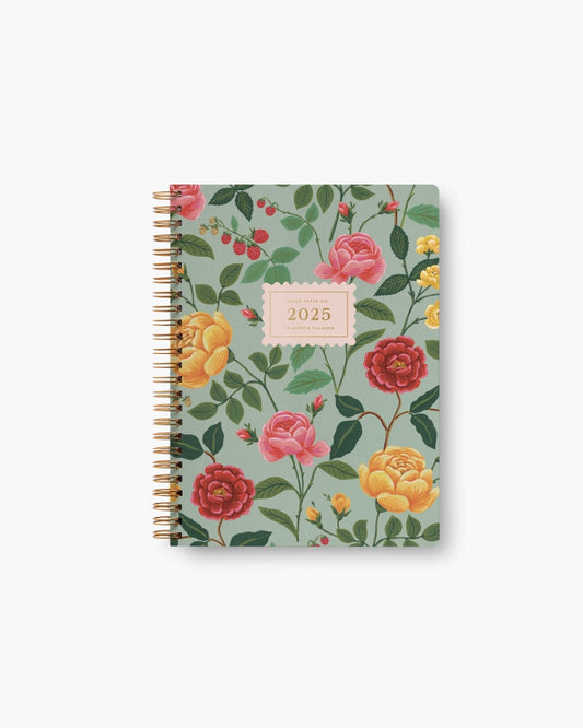 12-Month Softcover Spiral Planner 2025 - Roses [PRE ORDER]