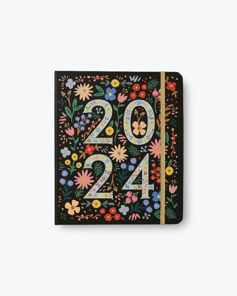 17-Month Covered Planner 2024 - Flores