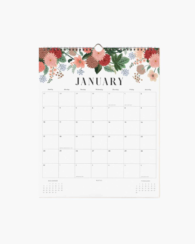 Appointment Calendar 2027 - Floral [PRE ORDER]