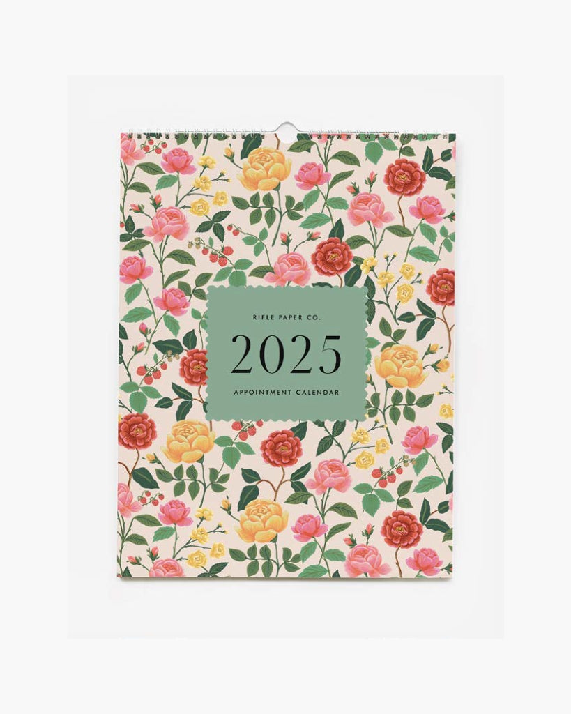 Rifle Paper Co. Appointment Calendar 2025 Roses A Little Bird