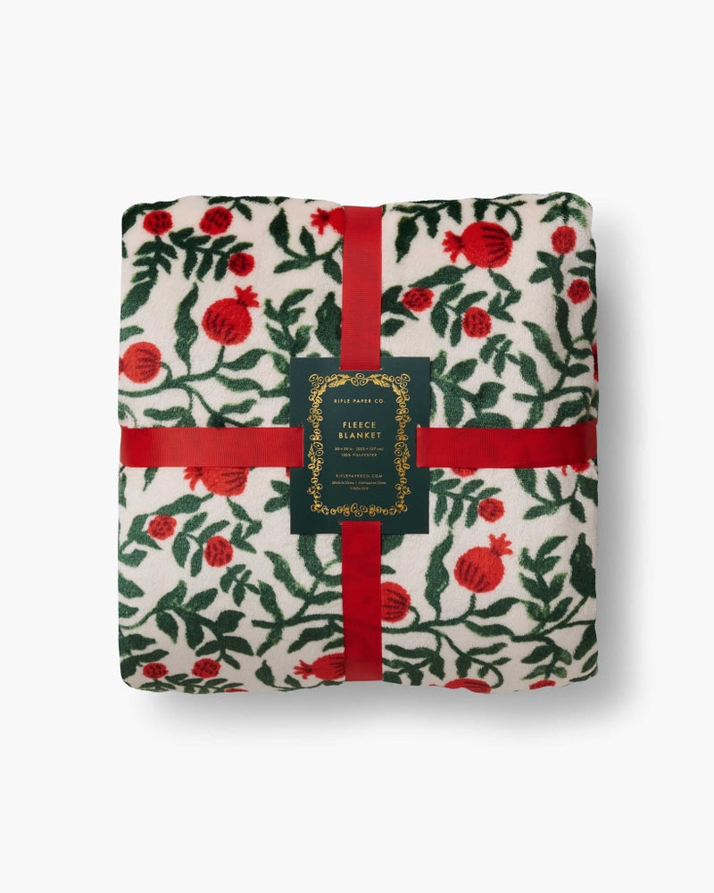 Fleece Blanket - Christmastide Pomegranate [PRE ORDER]