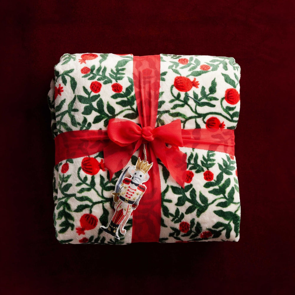 Fleece Blanket - Christmastide Pomegranate [PRE ORDER]