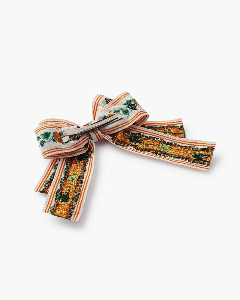 Jacquard Bow Clip - Pumpkin Patch [PRE ORDER]
