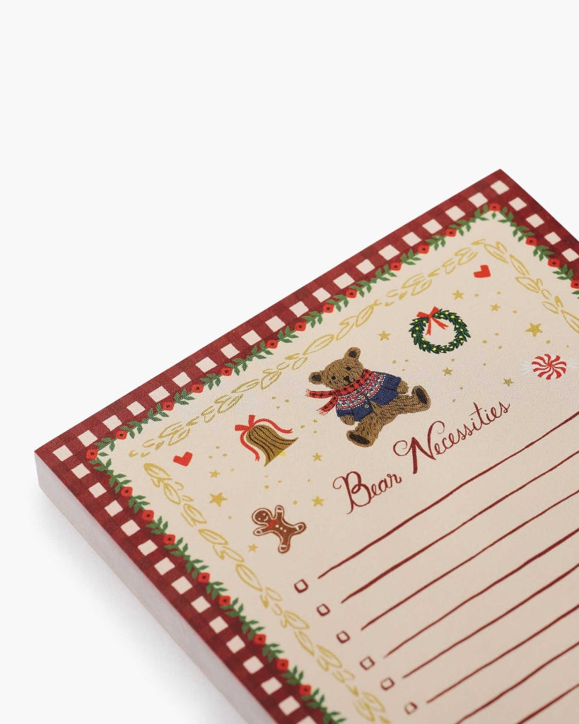 Checklist Notepad - Beary Christmas [PRE ORDER]
