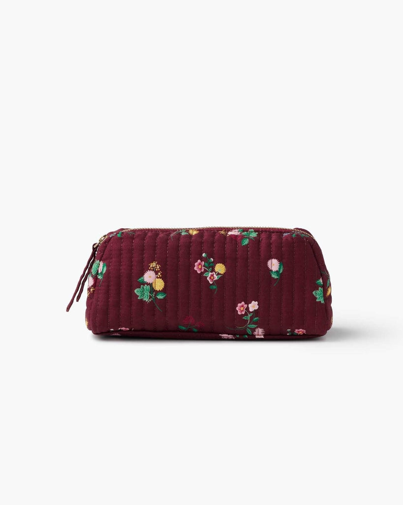 Small Quilted Cosmetic Pouch - Ditsy Dahlia [PRE ORDER]
