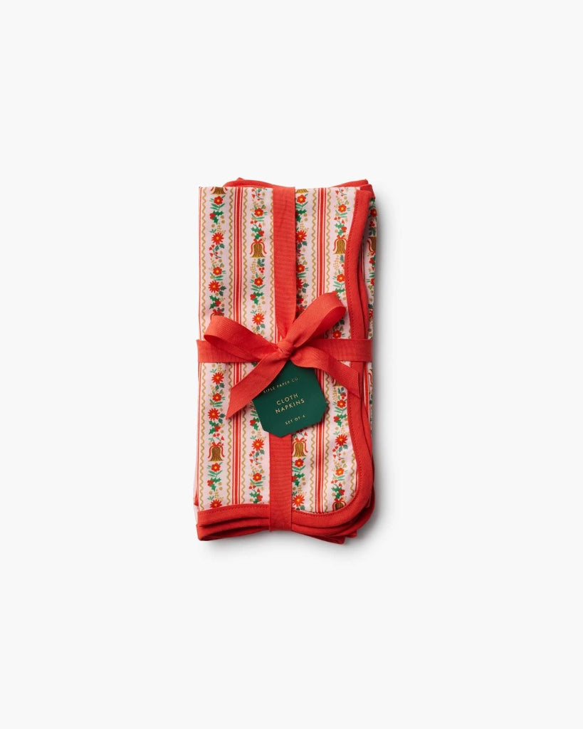 Cotton Napkins Set - Holly Jolly [PRE ORDER]