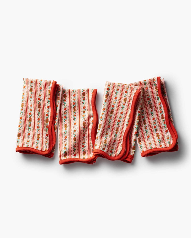 Cotton Napkins Set - Holly Jolly [PRE ORDER]