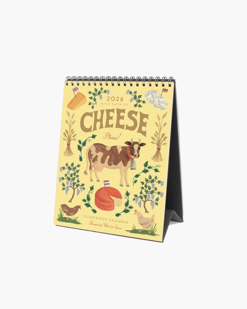 Desk Calendar 2026 - Cheese