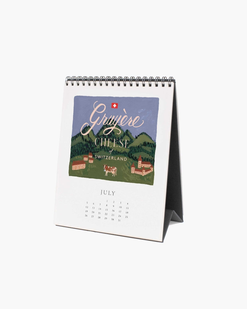 
                      
                        Desk Calendar 2026 - Cheese
                      
                    