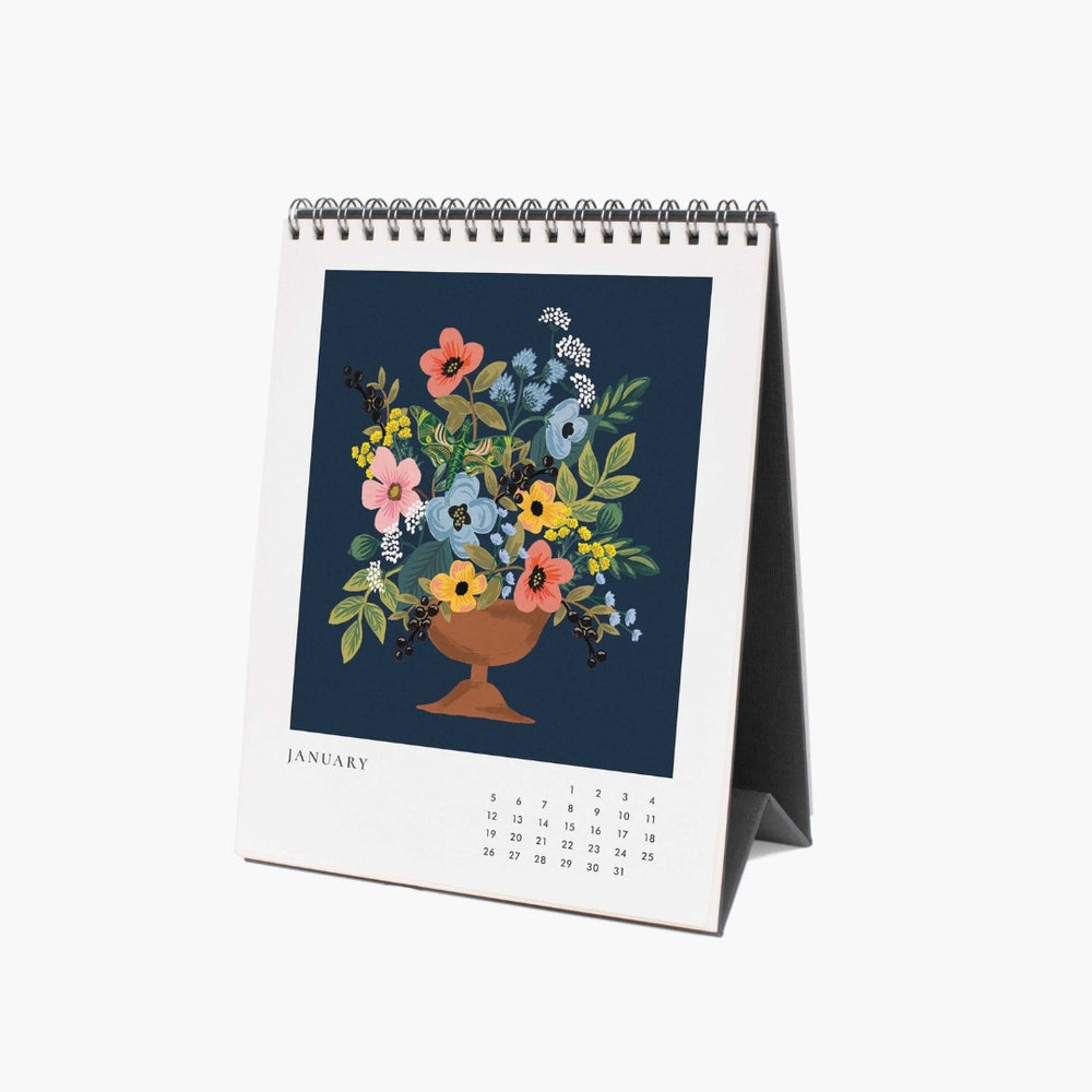 Desk Calendar 2025 - Flower Studies