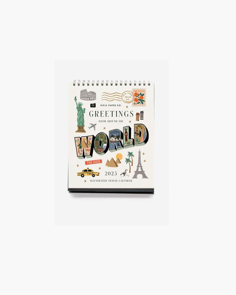 Rifle Paper Co Desk Calendar 2025 Greetings From Around The World Rifle Paper Co Desk Calendar 2025 Greetings From Around The World